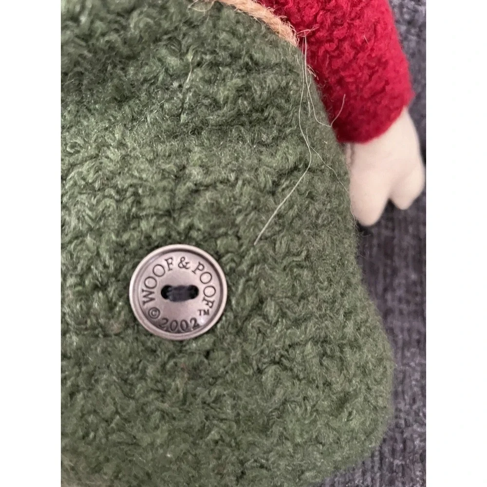 Vintage  2002 Woof & Poof Santa Shelf‎ Sitter Plush 17